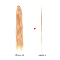 Offre Spéciale Tresse Synthétique Hippie Reggae Dreadlocks Artificiels Loc Extensions À La Main Crochet Unique Extrémité Dreadlock Extensions
