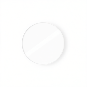 Lastra Rotonda in Vetro Sintetico Ilan, Diametro 20 Cm, Spessore 1,2 Mm, per Esposizione e Protezione - Product Image 1