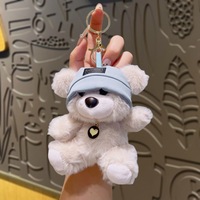 Pendentif Ours en Peluche en Gros, Porte-clés Jouet en Peluche, Breloque de Sac, Rembourrage Coton PP, Décoration Mignonne pour Sac à Dos, Utilisation pour Fêtes, Unisexe, 12cm