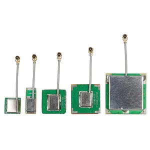 Módulo de antena de cerâmica interna, 18*18mm, smd rf, pcb, gps, com cabo de pigmento, conector ipex, ufl