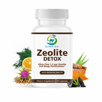 Capsules Détox Zéolite Clinoptilolite Ultra Fine Charbon Actif Bentonite Chardon Marie Chlorelle Foie Intestin Santé Complément