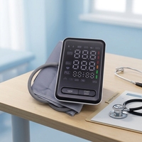 Meilleur tensiomètre numérique Famidocc pour auto-tests à domicile, tensiomètre intelligent pour le bras supérieur, haute précision, rechargeable