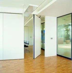 Folding room divider sliding door foldable door acoustic panel for multi function room