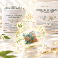Boules de bain de spa de luxe aux sels d'Epsom et aux extraits botaniques fermentés, aux hamamélis naturel, pour les soins des pieds rafraîchissants, vente en gros