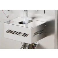 Machine de remplissage automatique quantitative pour ketchup, crème au miel, beurre de cacahuète, avec grande trémie, pneumatique verticale, pour sachets et pochettes