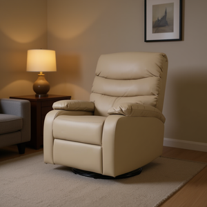 Poltrona Reclinabile Elettrica Homeera in Ecopelle Girevole con Funzione di Reclinazione Elettrica per Soggiorno - Product Image 2