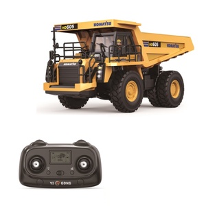 New YIGONG 475/605 Mini Excavator 1/50 Electric Excavator Simulation Model with Lighting System Desktop Remote <b>Control</b> Excavator - Product Image 2