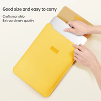 Housse d'ordinateur portable en cuir PU de 13-14 pouces et petite pochette de protection pour ordinateur, vente en gros, prix abordable