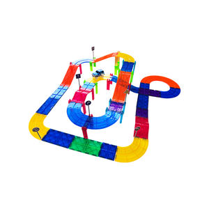 2025 bricolage tige jouets aimant blocs magnétique piste de course voiture ensemble pour enfants jouets éducatifs <span class=keywords><strong>Magnatiles</strong></span> jouets pour enfant - Product Image 5