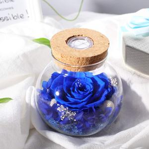 Rosa Eterna Preservada en Botella de Vidrio, Flor Real Hecha a Mano, Regalo de Lujo para Aniversario de Bodas y Decoración de Mesa - Product Image 4