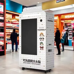 Mesin penjual Booth foto layanan mandiri portabel Korea kualitas tinggi dengan opsi pabrik Printer yang dapat disesuaikan
