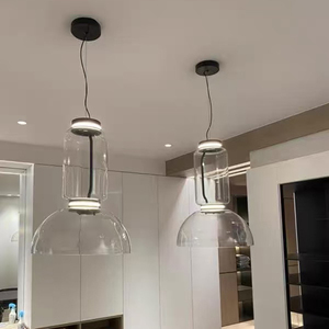 Lustre LED suspendu personnalisé en fer et verre, design artistique créatif, pour bar et <span class=keywords><strong>taverne</strong></span> - Product Image 6