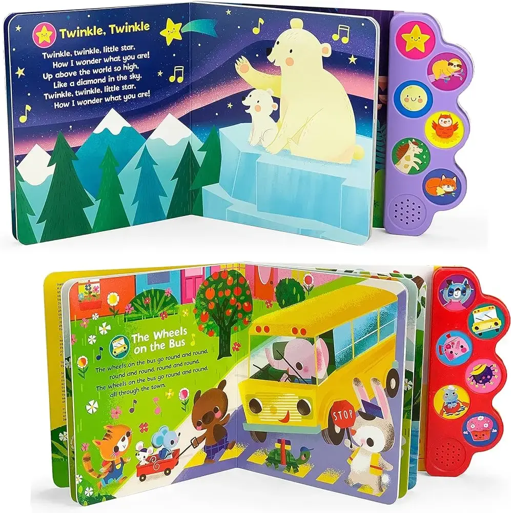 Perfektes Hardcover programmierbares individualisiertes Musikbuch Tonbuch Kind Hörbuch für Kinder