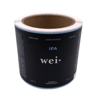 Étiquettes de bouteilles de bière imprimées sur mesure, autocollants imperméables pour bouteilles et canettes de bière artisanale