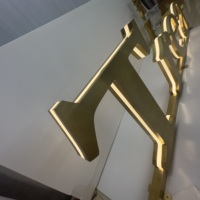 Personnalisé LED Illuminé Acrylique Métal Rectangulaire 3D Edge-Lit Étanche LED Canal Lettres pour Extérieur Avant de Magasin Signalisation