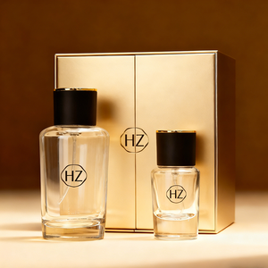 Bán buôn <span class=keywords><strong>20ml</strong></span> 80ml xách tay lady sang trọng rỗng chai nước hoa thủy tinh tròn rõ ràng chai nước hoa thủy tinh với mũ đen - Product Image 1