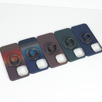 Support de téléphone magnétique en anneau de carbone multicolore pratique et très vendu, avec anneau réducteur de pression