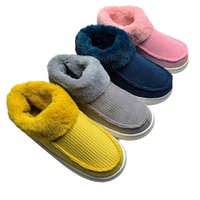 Bottines courtes d'hiver 2025 pour femmes, confortables, chaudes, en fausse fourrure, en coton, à enfiler, bottes de neige respirantes, légères, semelle extérieure en TPR
