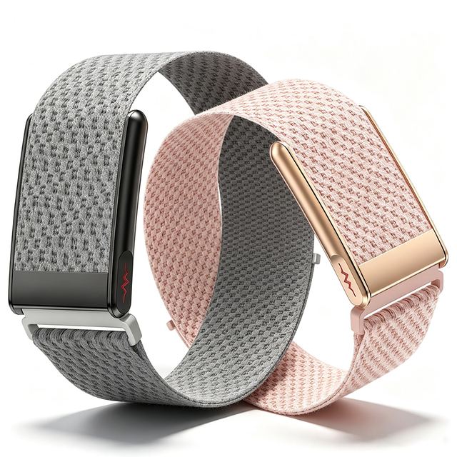 Fashion Watch Body Composition ECG HRV Temperature Monitoring IP68 Waterproof Screenless E910 Smart Band Bracelet for Couples