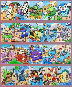 Japón Anime Comic Art Poke Moned Metal Cards PTCG con losas Rare Limited Collection Clasificación Trading Cards Juguetes para niños Regalo - Product Image 2