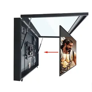 Outdoor Tv Enclosure Wall Mounting Tv Hard Cover Weatherproof Protection For Television Sheet Metal Outside Shield