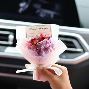 Decorazione per Bocchette d'Aria Auto, Bouquet di <span class=keywords><strong>Fiori</strong></span> <span class=keywords><strong>Secchi</strong></span> Conservati per la Festa della Mamma, Mini Bouquet di <span class=keywords><strong>Fiori</strong></span> Essiccati - Product Image 2
