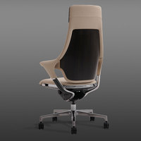 Chaise moderne de bureau ergonomique inclinable en cuir véritable Boss Computer Chair