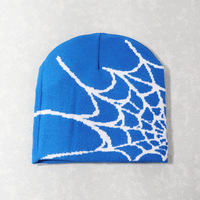 Gorro de Punto Y2K Unisex para las Cuatro Estaciones, Diseño de Telaraña, para Deportes al Aire Libre, Moda