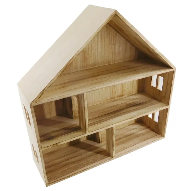 Groothandel Custom Miniatuur Poppenhuis Meubels Poppenhuis Diy Onafgewerkt Houten Voor Meisjes Cadeau 1:12 Houten Speelgoed Hout Hy Accepteren