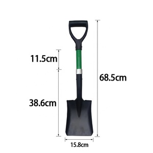 <span class=keywords><strong>Pala</strong></span> pequeña de acero Junqiao para exteriores con mango de madera, negra, resistente al agua, garantía de 3 años - Product Image 6