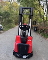 Chariot élévateur à palettes électrique compact, capacité 1,5 tonne, hauteur de levage 5500 mm, type marcheur, auto-chargeur, batterie lithium-ion, transmission intégrale