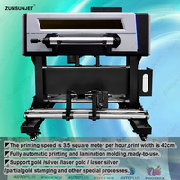 Imprimante UV DTF numérique commerciale de petite taille, meilleure imprimante UV DTF A2, machine à étiquettes, imprimante UV DTF rouleau à rouleau 42 cm