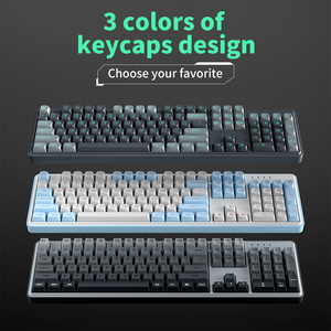 For ZT104 104-Key White RGB Backlit Full-Size Mechanical Gaming Keyboard Silver <b>Switches</b> Wired USB 2.0 <b>Plug</b> Play New for Wholesa - Product Image 4