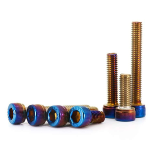 <span class=keywords><strong>Vis</strong></span> à tête cylindrique hexagonale en acier inoxydable 304 bleu brûlé pour modification de moto et de voiture électrique - Product Image 1