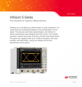 Oscilloscopes haute définition TTLTES Keysight DSOS254A/DSOS404A/DSOS604A 4 canaux analogiques avec 2,5/4/6 GHz - Product Image 1
