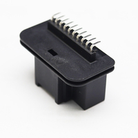 Conector Automotriz de 2.54mm de Espaciado, 10 Pines, 90 Grados con Poste de Posicionamiento K2008 para Placa PCB