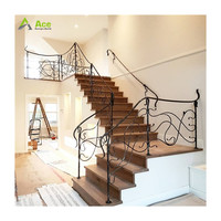 Rampe en fer forgé Ace, moderne, pour balcon extérieur, terrasse, clôture en fer forgé