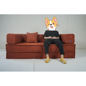 <span class=keywords><strong>2025</strong></span> chân không nén xương Sofa giường Trung Quốc Phật Sơn bọt nhà máy OEM ODM nhà sản xuất tải 264 cái nhung Teddy sofa - Product Image 4