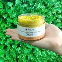 Offre Spéciale vente en gros masque de boue nettoyant en profondeur au curcuma bio éclaircit le teint affine le masque facial