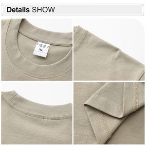 Camisetas de Algodón Extra Grandes de Alta Calidad AK66 para Hombre, con Hombros Caídos, Logotipo Personalizado, Ropa Urbana - Product Image 4