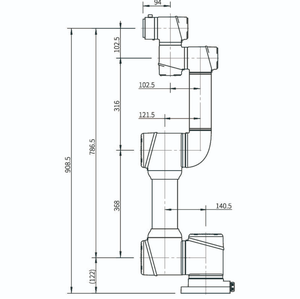 <span class=keywords><strong>Robot</strong></span> collaboratif AUBO <span class=keywords><strong>I3</strong></span> à 6 axes, charge utile de 3 kg, portée de 625 mm, cobot - Product Image 3