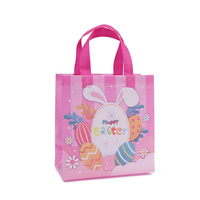 Sac fourre-tout pliable en PP non tissé, sac à friandises de Pâques pour bonbons, nourriture, emballage cadeau