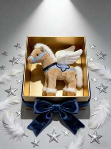 Jouet en peluche en coton PP fait main, figurine de cheval pour enfants, cheval du zodiaque, machine à griffes - Product Image 5
