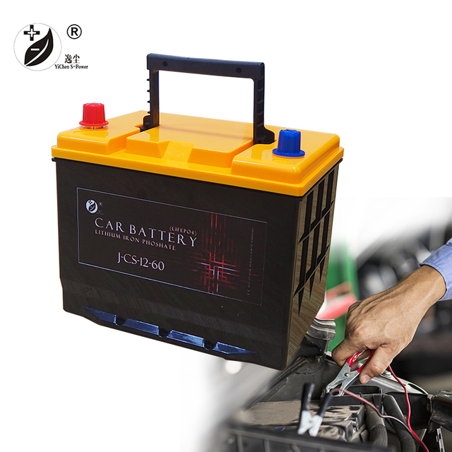 12V 60Ah Lithium Iron Phosphate Car Battery Universal Start-stop Lifepo4 Lithium Ion Batteries Auto Batteries