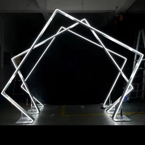 Arche lumineuse de mariage en acrylique et fer forgé romantique Super <span class=keywords><strong>Avenue</strong></span> Stars pour l'extérieur, la pelouse, la route - Product Image 6
