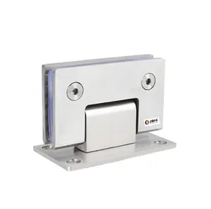 High Quality Stainless Steel Shower Hinges Heavy Duty Frameless Glass Door Fits Brushed Finish Surface Hinges