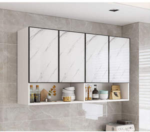 Armoire de rangement murale multifonctionnelle moderne, facile à installer, pour cuisine, salle à manger, salle de bain, balcon - Product Image 1