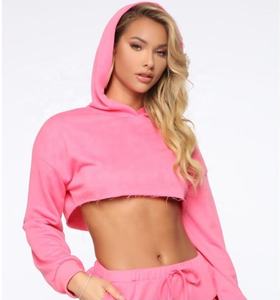 Sudadera con capucha y pantalones cortos para mujer, chándal liso, ropa de calle, traje deportivo, conjunto de pantalones cortos de entrenamiento, moda de verano 2020 - Product Image 4