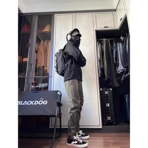 Chaqueta Cortavientos Ligera con Cremallera, Impermeable, para Primavera y Otoño, para Hombre, para Senderismo al Aire Libre, Estilo Americano, Funcional, Tipo Cargo - Product Image 2