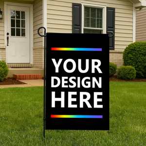 Chinese Factory Price Wholesale Custom 12x18in Double-Sided Cloth Pennant Garden <b>Flags</b> Outdoor DIY Custom Design Anti-Wrinkle - Product Image 5